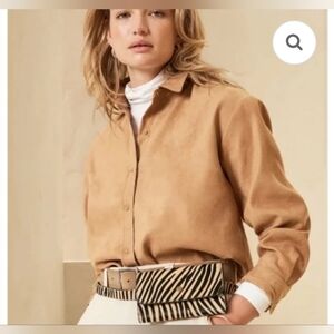 Banana Republic Tan And Black Zebra Belt Bag One Size